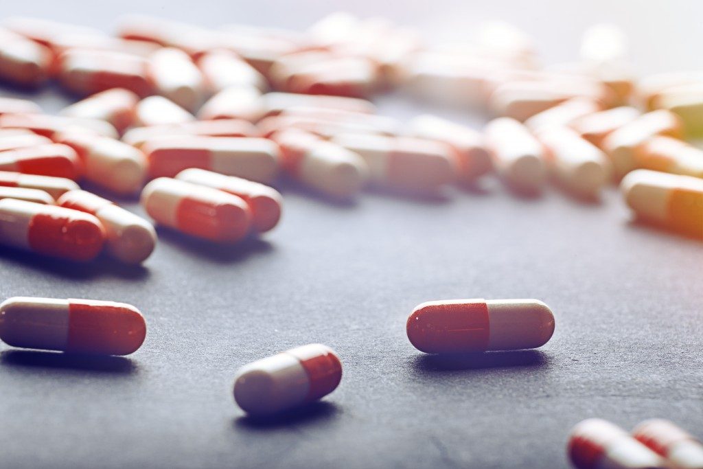 Tablets drug prescription concept