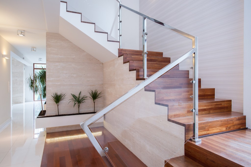 Modern stylish staircase