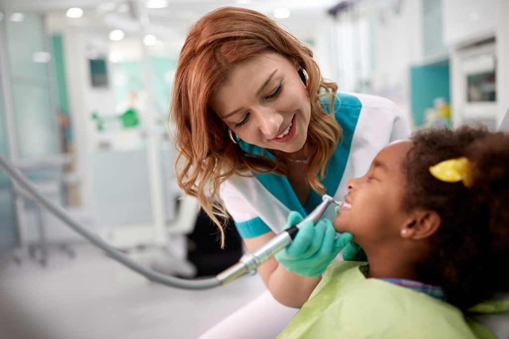 children in their dentist