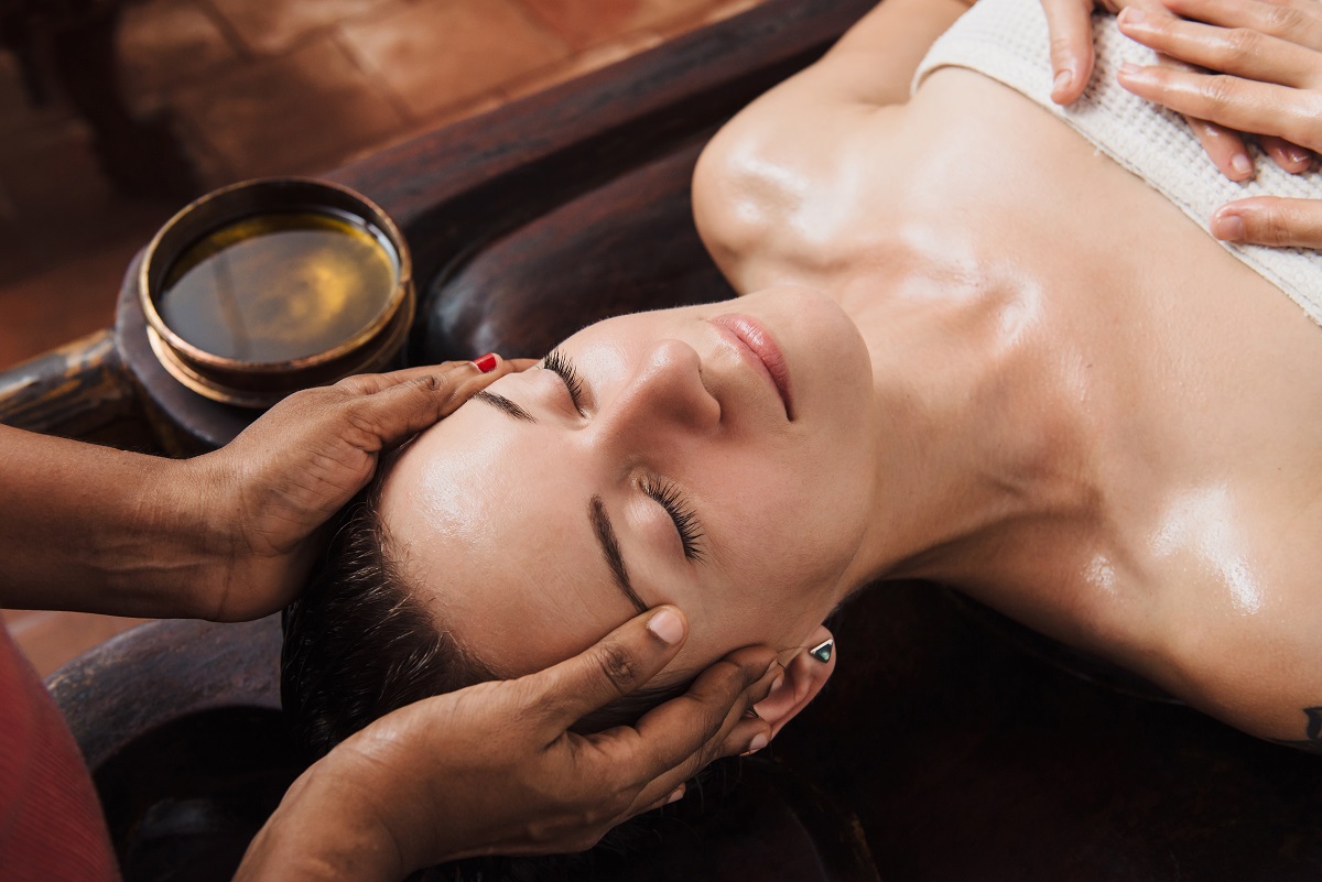 Woman having a massage