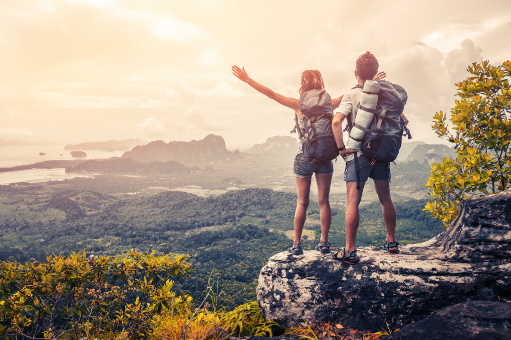 couple hiking