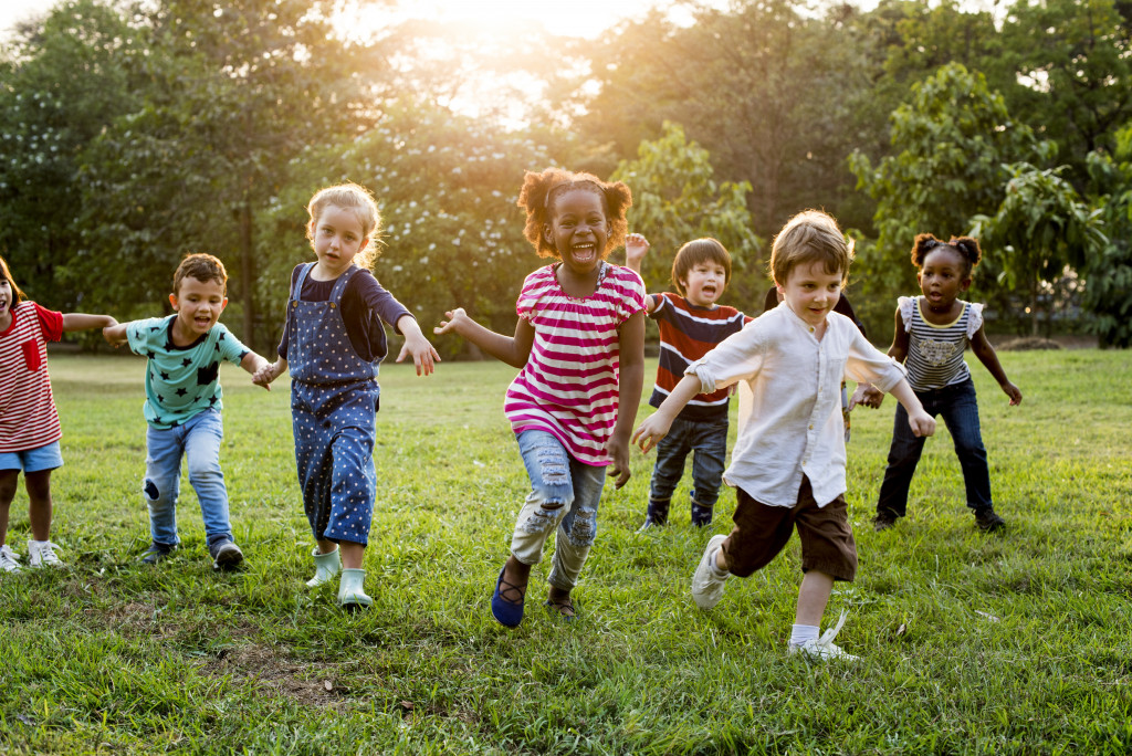 Children playing in the park