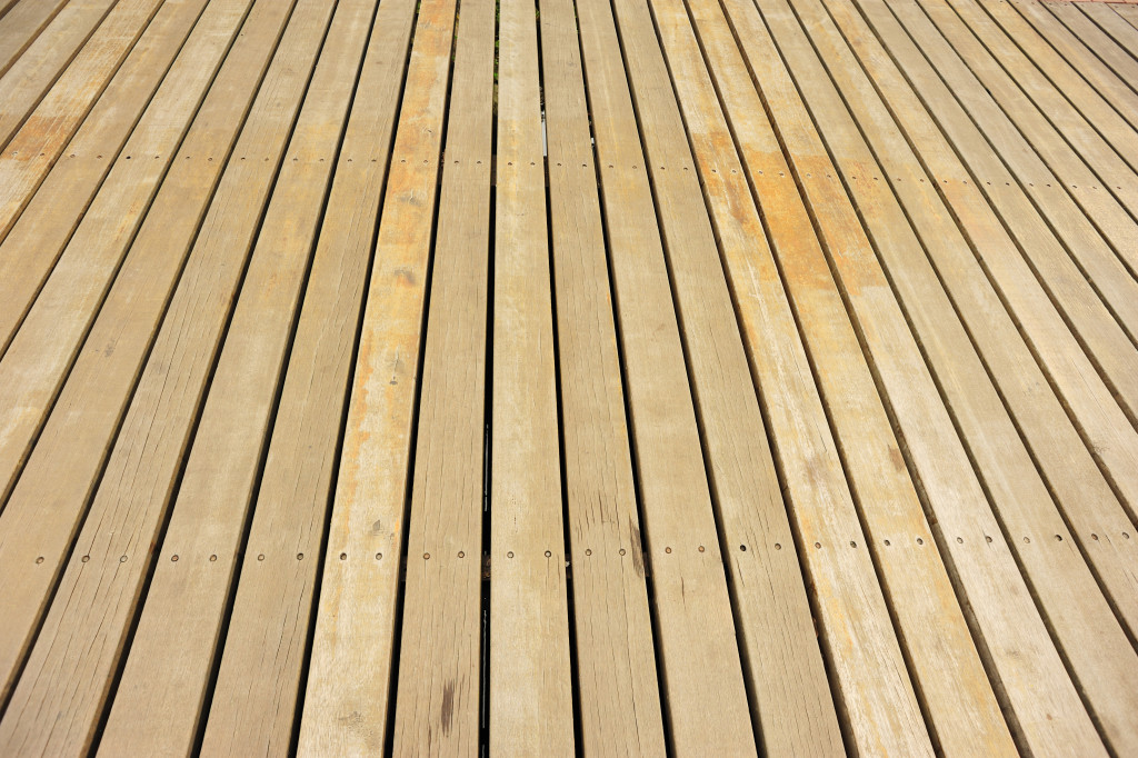 Deck made of wood