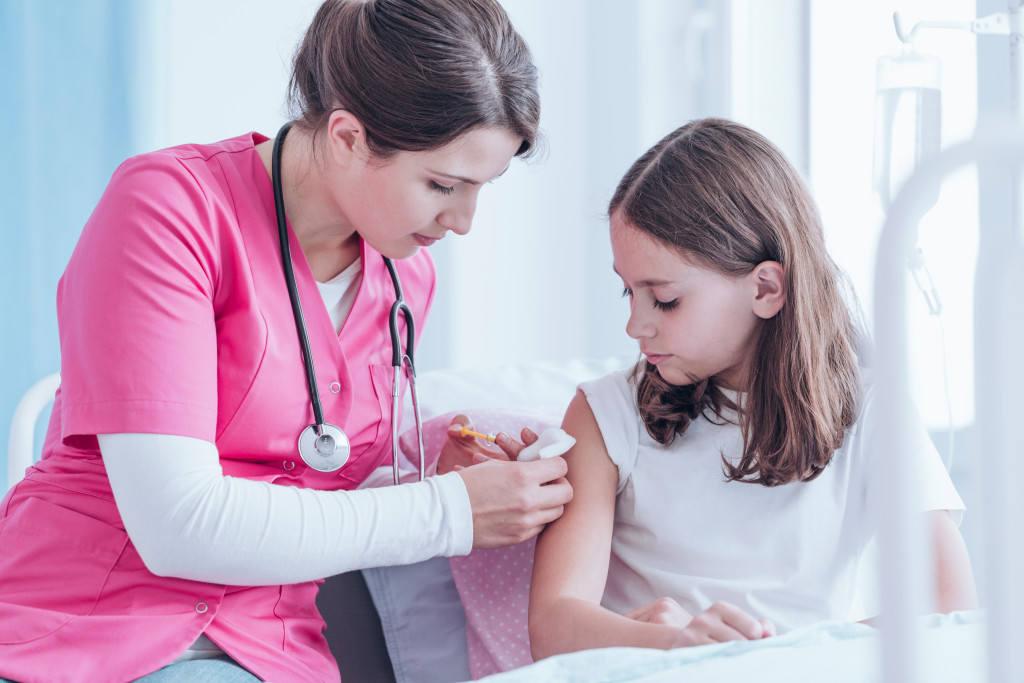 Home nurse for sickly child